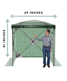 diy greenhouse that's 69 inches in width and 81 inches in height